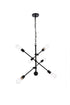 Elegant Lighting Axel 6 lights black pendant with chain Model: LD8006D29BLA