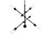 Elegant Lighting Axel 6 lights black pendant with chain Model: LD8006D29BLA