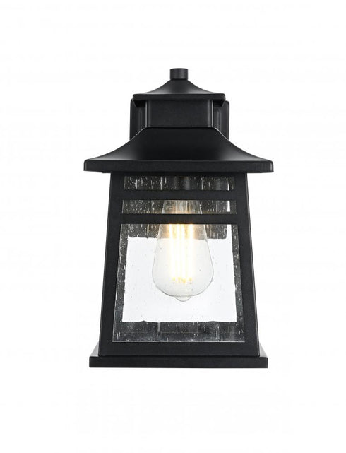 Elegant Lighting Bambrey 7 inch Outdoor Pendant in Black Model: OD352W12BK
