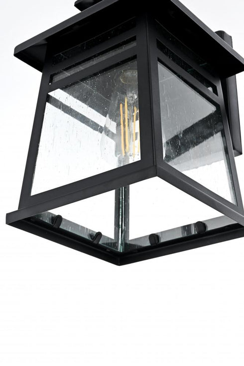 Elegant Lighting Bambrey 7 inch Outdoor Pendant in Black Model: OD352W12BK