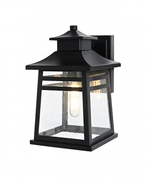 Elegant Lighting Bambrey 7 inch Outdoor Pendant in Black Model: OD352W12BK