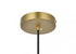 Elegant Lighting Baxter 14 inch Pendant Clear Shade in Satin Gold in Satin Gold and Clear Finish Model: LD2216SG