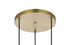 Elegant Lighting Baxter 21 inch Pendant Clear Shade in Satin Gold in Satin Gold and Clear Finish Model: LD2218SG
