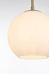 Elegant Lighting Baxter 36 inch Pendant Frosted White Shade in Satin Gold in Satin Gold and Frosted White Finish Model: LD2237SG