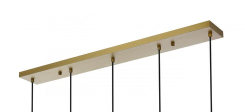 Elegant Lighting Baxter 41.5 inch Pendant Clear Shade in Satin Gold in Satin Gold and Clear Finish Model: LD2228SG
