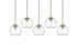 Elegant Lighting Baxter 41.5 inch Pendant Clear Shade in Satin Gold in Satin Gold and Clear Finish Model: LD2228SG