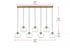 Elegant Lighting Baxter 54 inch Pendant Clear Shade in Satin Gold in Satin Gold and Clear Finish Model: LD2230SG
