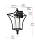Elegant Lighting Belgrade 1 Light Wall sconce W12 Inch E13 Inch H21 Inch L1 in Black (1Box) Model: OD311W21BK