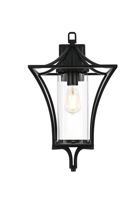 Elegant Lighting Belgrade 1 Light Wall sconce W12 Inch E13 Inch H21 Inch L1 in Black (1Box) Model: OD311W21BK