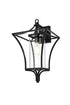 Elegant Lighting Belgrade 1 Light Wall sconce W12 Inch E13 Inch H21 Inch L1 in Black (1Box) Model: OD311W21BK