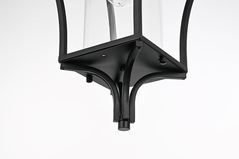 Elegant Lighting Belgrade 1 Light Wall sconce W12 Inch E13 Inch H21 Inch L1 in Black (1Box) Model: OD311W21BK