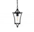 Elegant Lighting Belgrade 7 inch Outdoor Pendant in Black Model: OD311H15BK