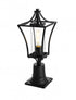 Elegant Lighting Belgrade 7 inch Outdoor Pendant in Black Model: OD311P19BK