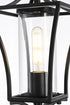 Elegant Lighting Belgrade 7 inch Outdoor Pendant in Black Model: OD311P19BK