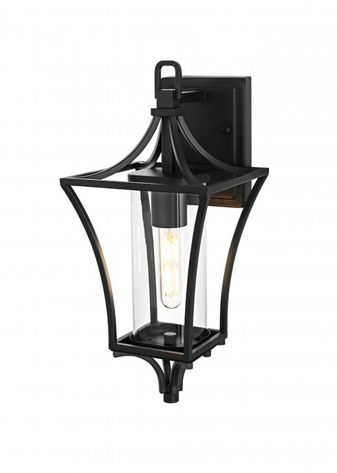 Elegant Lighting Belgrade 7 inch Outdoor Pendant in Black Model: OD311W16BK