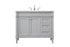 Elegant Lighting Bennett 42 Inch Single Bathroom Vanity in Black Model: VF31842BK