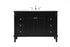 Elegant Lighting Bennett 48 Inch Single Bathroom Vanity in Black Model: VF31848BK