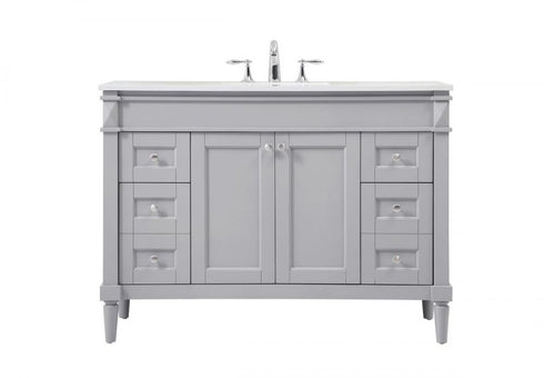 Elegant Lighting Bennett 48 Inch Single Bathroom Vanity in Black Model: VF31848BK