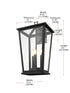 Elegant Lighting Berks 3 Light Wall sconce W12.5 Inch E11 Inch H22 Inch L3 in Black (1Box) Model: OD333W22BK