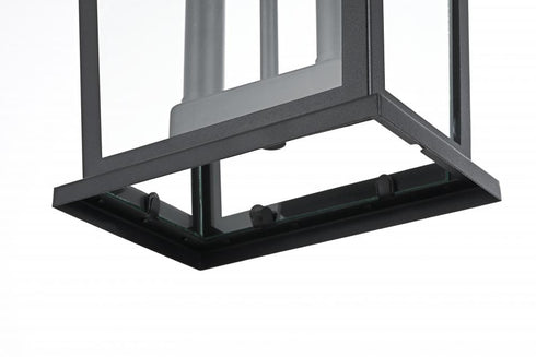 Elegant Lighting Berks 7 inch Outdoor Pendant in Black Model: OD333H15BK