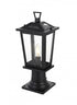 Elegant Lighting Berks 7 inch Outdoor Pendant in Black Model: OD333P17BK