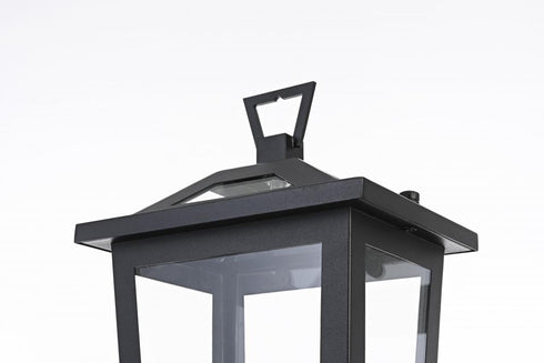 Elegant Lighting Berks 7 inch Outdoor Pendant in Black Model: OD333P17BK