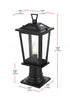 Elegant Lighting Berks 7 inch Outdoor Pendant in Black Model: OD333P17BK