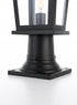 Elegant Lighting Berks 7 inch Outdoor Pendant in Black Model: OD333P17BK