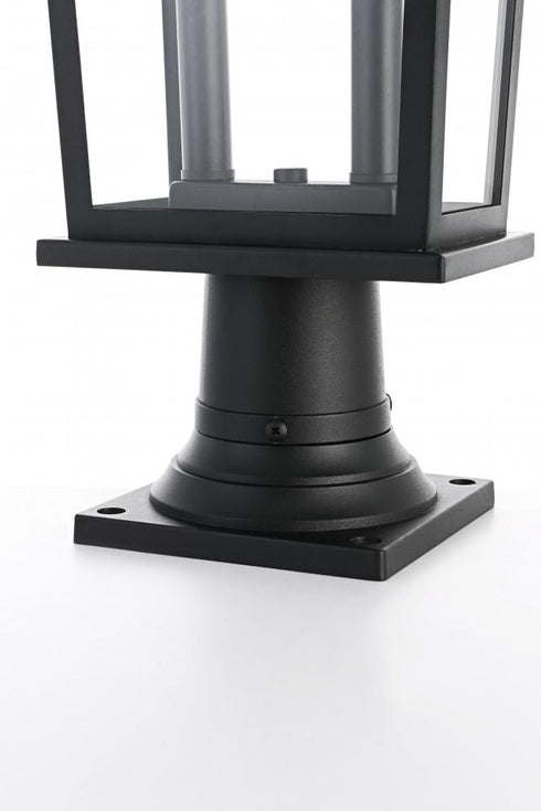 Elegant Lighting Berks 7 inch Outdoor Pendant in Black Model: OD333P20BK