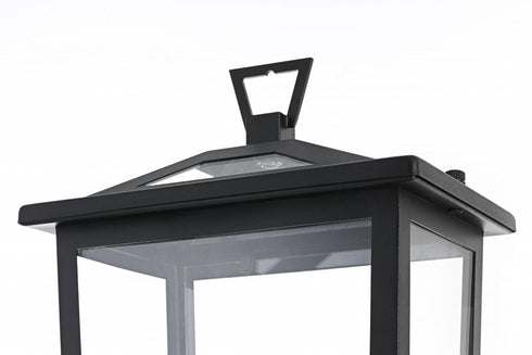 Elegant Lighting Berks 7 inch Outdoor Pendant in Black Model: OD333P20BK