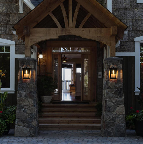 Elegant Lighting Berks 7 inch Outdoor Pendant in Black Model: OD333W12BK