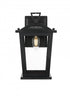 Elegant Lighting Berks 7 inch Outdoor Pendant in Black Model: OD333W12BK