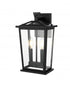 Elegant Lighting Berks 7 inch Outdoor Pendant in Black Model: OD333W15BK