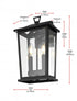 Elegant Lighting Berks 7 inch Outdoor Pendant in Black Model: OD333W15BK