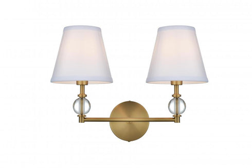 Elegant Lighting Bethany 17 inch Wall Sconce in Chrome in Chrome and White Finish Model: LD7022W15C