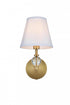 Elegant Lighting Bethany 7 inch Wall Sconce in Chrome in Chrome and White Finish Model: LD7021W6C