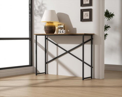Elegant Lighting Billie 41 inch Console Table in Natural Driftwood Model: AF12141NAT