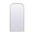 Elegant Lighting Blaire Metal Frame Arch Full Length Mirror 28x66 Inch in Black Model: MR1B2866BLK