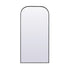 Elegant Lighting Blaire Metal Frame Arch Full Length Mirror 28x66 Inch in Black Model: MR1B2866BLK