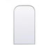 Elegant Lighting Blaire Metal Frame Arch Full Length Mirror 28x66 Inch in Black Model: MR1B2866BLK