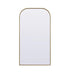 Elegant Lighting Blaire Metal Frame Arch Full Length Mirror 28x66 Inch in Black Model: MR1B2866BLK