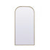 Elegant Lighting Blaire Metal Frame Arch Full Length Mirror 28x66 Inch in Black Model: MR1B2866BLK