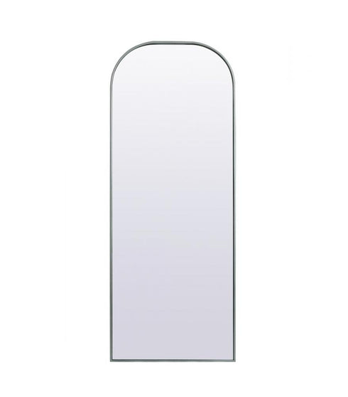 Elegant Lighting Blaire Metal Frame Arch Full Length Mirror 28x66 Inch in Black Model: MR1B2866BLK