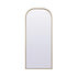 Elegant Lighting Blaire Metal Frame Arch Full Length Mirror 28x66 Inch in Black Model: MR1B2866BLK