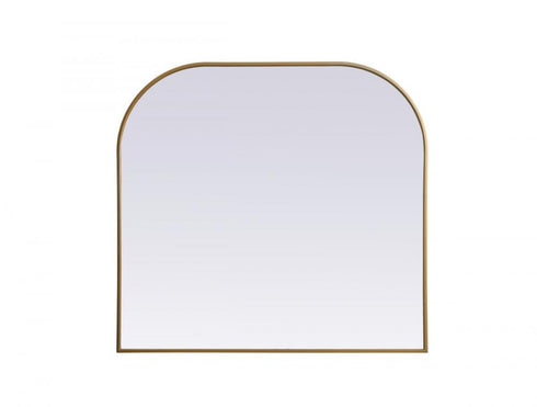 Elegant Lighting Blaire Metal Frame Arch Full Length Mirror 28x66 Inch in Black Model: MR1B2866BLK