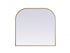 Elegant Lighting Blaire Metal Frame Arch Full Length Mirror 28x66 Inch in Black Model: MR1B2866BLK