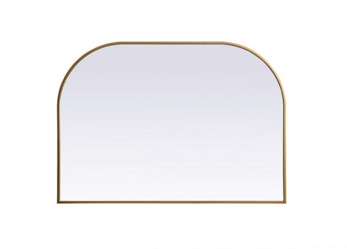 Elegant Lighting Blaire Metal Frame Arch Full Length Mirror 28x66 Inch in Black Model: MR1B2866BLK