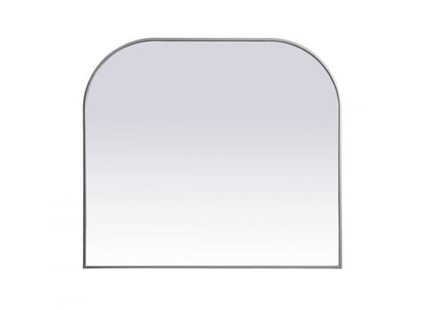 Elegant Lighting Blaire Metal Frame Arch Full Length Mirror 28x66 Inch in Black Model: MR1B2866BLK
