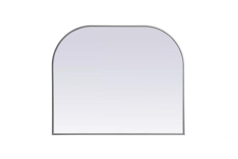 Elegant Lighting Blaire Metal Frame Arch Full Length Mirror 28x66 Inch in Black Model: MR1B2866BLK