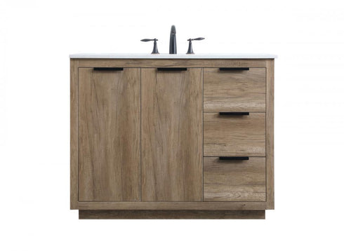 Elegant Lighting Blake 42 Inch Single Bathroom Vanity in Natural Oak Model: VF19442NT
